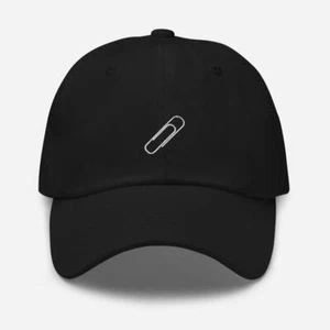 Cute Paper Clip Embroidered Unisex Baseball Cap - Picture 1 of 22
