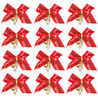 48 Pcs Christmas Bow Bows for Wreaths Gift Decorative Ribbon Present