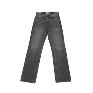 FRAME Denim Le High Straight Rigid Re-Release Jeans Broderick Faded Gray Black - Picture 1 of 6