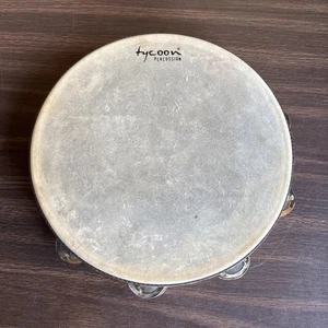 TYCOON PERCUSSION einreihiges Holz-Tamburin Bright Steel Jingles, Versteck - Bild 1 von 5