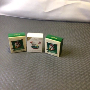 HALLMARK KEEPSAKE ORNAMENTS FEATURING SNOOPY. SET OF 3 - Picture 1 of 17