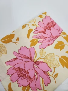 Amy Butler Fabric Lotus Floral Fuchsia Gold Quilt Sew OOP Cotton FAT QUARTER - Picture 1 of 1