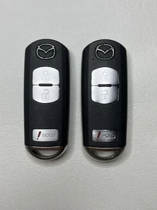 LOT of 2 OEM USED Mazda 3 Keyless Entry 3BTN Smart Remote Fob WAZX1T768SKE11A03 - Picture 1 of 8