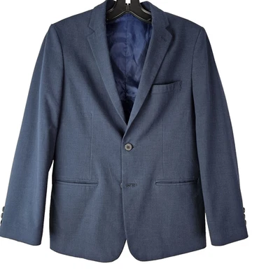 Abrigo deportivo Izod Boys 14 azul marino blazer de un solo pecho chaqueta escolar preppy Foto 1 de 4