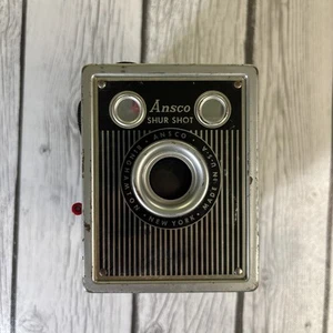 Vintage Ansco Shur-Shot 120 Film Box Camera Binghamton NY USA 1940's Untested. - Picture 1 of 8