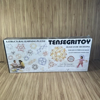 TENSEGRITOY Puzzle Construcción ROJO Diseño Ciencia Tensegridad De Colección 1989 Sellado Foto 1 de 4