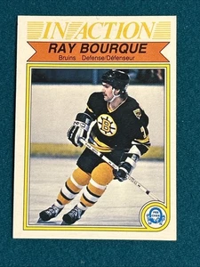 Tarjeta de hockey O-Pee-Chee 1982-83 Ray Bourque Boston Bruins Salón de la fama #24 casi como nueva - Imagen 1 de 2