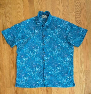 Camisa Kenny Flowers Para Hombres Grande Rayón Estampado Floral Hawaiano Aloha Island Clásicos - Imagen 1 de 10