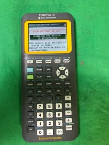 Texas Instruments TI-84 Plus CE Graphing Calculator /SCHOOL PROPERTY - Picture 1 of 5