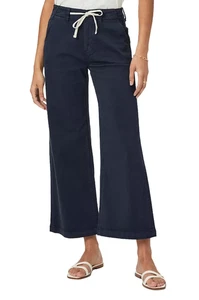 Paige Women Carly Wide Leg Ankle Pants Vintage Navy Size 34X28 - Picture 1 of 5