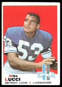 1969 Topps Mike Lucci Detroit Lions #167 *Low Grade* - Bild 1 von 2