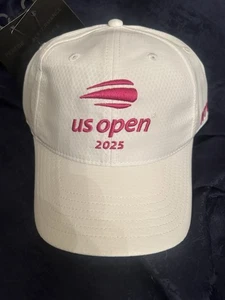 2025 US Open Tennis American Hat Strapback Pink & White Cap NWTBrand New - Picture 1 of 3