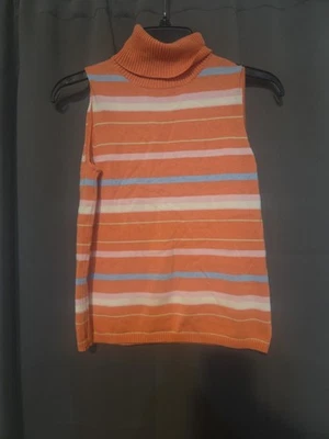 切诺基条纹无袖上衣,女式小号针织衬衫,休闲夏季套装 — 第 1/4 张图片