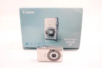 Canon IXUS 50 Digital Compact Camera Working w/ Canon 3x Zoom Lens - Image 1 of 4