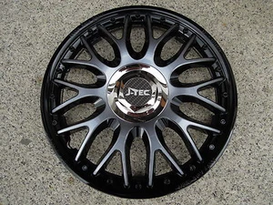 4 hammergeile Alu-Design Radkappen in 13 Zoll "Orden blaugraumetallic/schwarz - Bild 1 von 1