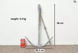old vintage iron boat fisherman anchor 56 cm / 4.4 kg - FREE POSTAGE - Picture 1 of 6
