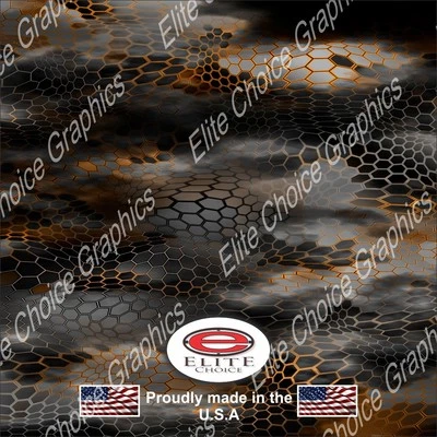 Hex 2 Orange CAMO DECAL WRAP VINYL 52"x15" TRUCK PRINT REAL CAMOUFLAGE - Image 1 of 3