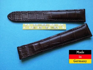 Uhrenarmband passend für Breitling Faltschliesse 19mm braun made in Germany - Bild 1 von 3