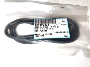 Genuine Sony HDMI A TO HDMI D for HDR-PJ810E HDRPJ810/B HDR-PJ820 HDR-PJ820E - Picture 1 of 8