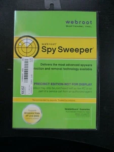WEBROOT SOFTWARE, SPY SWEEPER, 2007 WITH DISK, EXCELLENT CONDITION - Picture 1 of 3