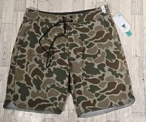 Vissla Sofa Surfer Shorts SMALL Mens Green Army Camo Locker Eco Soft NEW - Picture 1 of 10