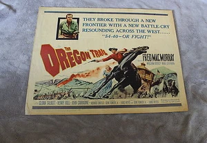 Póster Oregon Trail 1959 Fred Mac Murray John Carradine Western media hoja en muy buena condición - Imagen 1 de 1