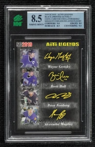 2018-19 SC2019 Gretzky Hull Forsberg Mogilny Selanne Fleury MNT 8.5 BLACK 1/1 - Picture 1 of 2