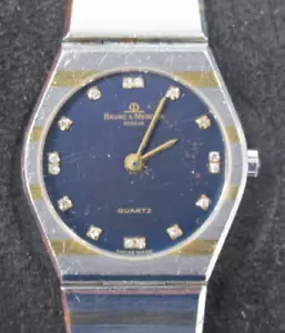 Seltene DAU Baume & Mercier 5208.038 mit Diamant Dial (16 St) Stahl/Gold um 1990 - Bild 1 von 21