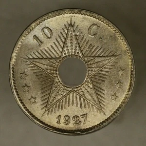 Belgian Congo 1927 10 Centimes BU - Picture 1 of 2