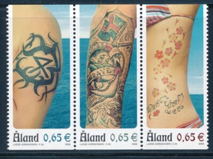Alan Island - MNH Block Stamps Tattoos (2006) - Picture 1 of 1