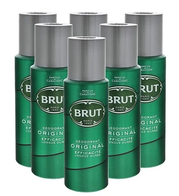 6 x 200ml Brut Original Deospray für Männer - Bild 1 von 4