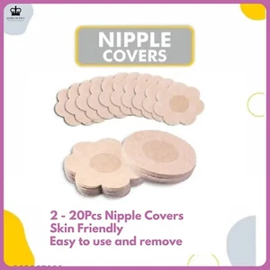 Nipple Cover Invisible Breast Covers Pasties Adhesive No Bra Stick Boob Pad - Picture 1 of 14