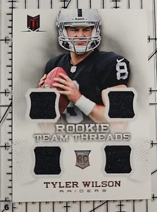 TYLER WILSON 2013 Momentum Rookie Team Threads Quad Jersey #16 253/299 RC - Picture 1 of 2