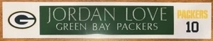 JORDAN LOVE GREEN BAY PACKERS FULL COLOR LOGO WITH ENGRAVED NAME PLATE - Picture 1 of 1
