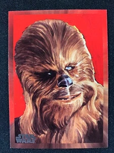 Tarjeta del 40 aniversario de Star Wars Topps 2017 retrato de un wookie #167 cantidad - Imagen 1 de 1