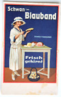 33645 Reklame AK Margarinefabrik van d. Bergh Kleve Margarine Schwan im Blauband