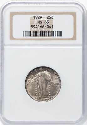 1929 Standing Liberty Quarter NGC MS-63 - Image 1 of 2