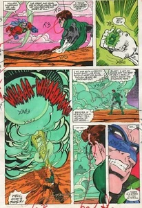ACTION COMICS WEEKLY GREEN LANTERN #633 PRODUCTION ART TOLLIN SIGNED COA PG 3 - Picture 1 of 3