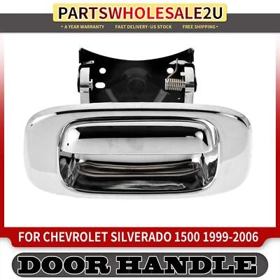 Manija cromada portón trasero para Chevrolet Silverado 1500 GMC Sierra 1500 HD 2001-2003 Foto 1 de 4