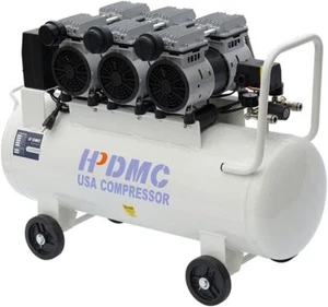 3 HP 110V Electric Ultra Quiet 17 Gal 6.86 CFM@ 90PSI Oil Free Air Compressor - Picture 1 of 11