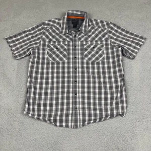 5.11 Tactical Herren Hemd mit Knopfleiste grau schwarz kariert kurzarm zwei Taschen L - Bild 1 von 11