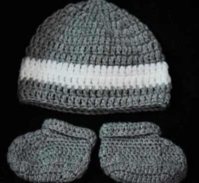 Baby Boy Girl Knit Clothes Newborn Photo Crochet Costume Photography Prop Outfit - Image 1 of 4