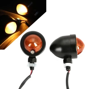 Pair Motorcycle Turn Signals Light For Honda Ruckus Aero Z EZ 50 90 Universal - Picture 1 of 11