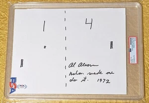 Atari #3 Empleado Allan Alcorn Autógrafo Dibujado a Mano Pong Boceto Nolan Bushnell - Imagen 1 de 3
