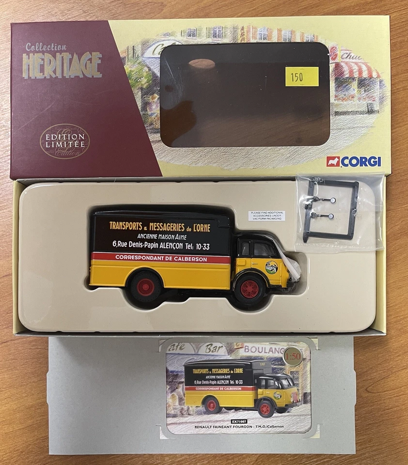 1:50 CORGI N° EX71007 " COLLECTION HERITAGE  " RENAULT FENEANT - CALBERSON 2001 - Photo 1/1