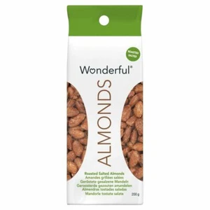 Wonderful Almonds Roasted & Salted (200g) - Pack of 2 - Picture 1 of 1