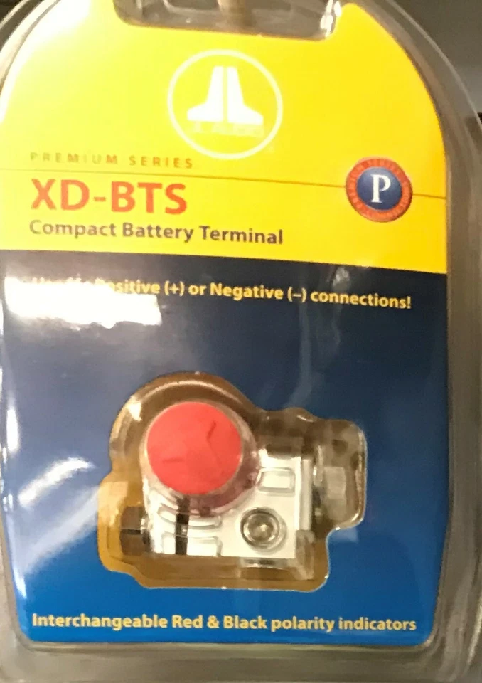 JL Audio XD-BTS Ultra Compact Brass Battery Terminal Marine Grade Pos/Neg NEW - Image 1 of 1