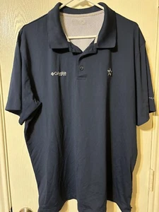 Columbia PFG Dallas Cowboys Size XL Short Sleeve Polo Blue Omni Air Football NFL - Picture 1 of 10