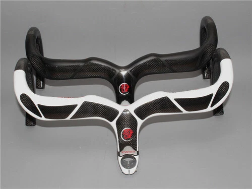Carbon Fiber Drop Bar 28.6*400/420/440mm Road Bike Racing Integrated Handlebar - Image 1 of 4