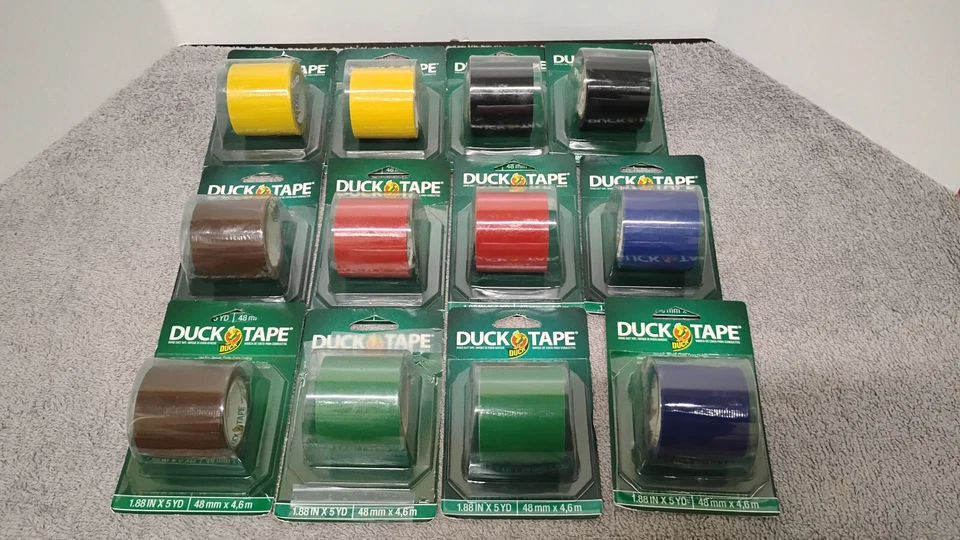 Новый 2pk Asst. Цветная утиная лента 1,88 дюйма W X 5 ярдов. (03) - Изображение 1 из 1